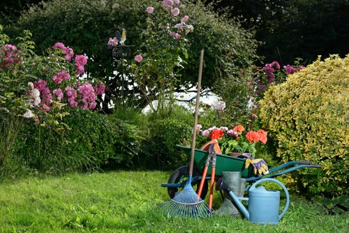 Gardening professionals checking compliance and insurance documents