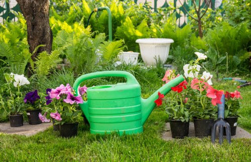 Beautifully landscaped garden in Twickenham with vibrant flowers and greenery